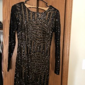 Bodycon Boohoo sequin party dress